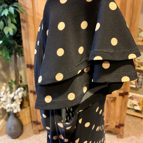 Lauren by Ralph Lauren, Polka Dot Jersey Dress - Picture 3 of 8